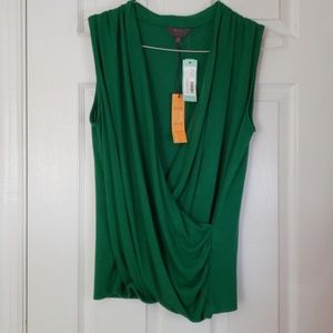 41 Hawthorn Green Crossfront Knit Top 1x - NWT